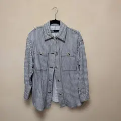 ZARA ザラ　ストライプ 長袖シャツ XS