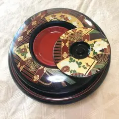 忘年会や新年会に最適！回転式重箱（合成漆器）（新品・未使用）