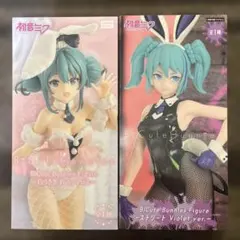 初音ミク BiCute Bunnies Figure 白うさぎ ストリート 2点