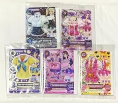 アイカツカード 5枚セット コンプリート セブンイレブン　5種類