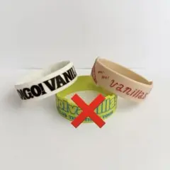 go!go!vanillas バニラズ ロゴ入りラバーバンド3点セット - メルカリ