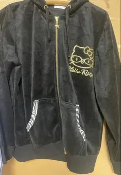 HELLO KITTY ジャージ 黒金ゼブラ