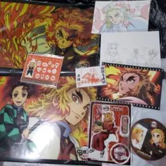 鬼滅の刃　煉獄杏寿郎　京ノ御仕事　アクリルスタンド　カフェ　ポストカード