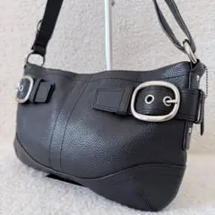 極美品 COACH コーチ 7542 ハンドバッグ ソーホー ブラック レザー