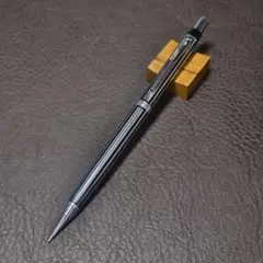昭和レトロ　プラチナ万年筆 シャープペンシル 　ストライプ柄