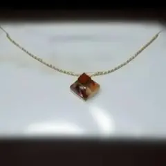 ゴールド スクエア型ペンダントネックレス