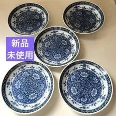 未使用 たち吉 からくさ 唐草 銘々皿 5点 16㎝ 希少 お皿セット