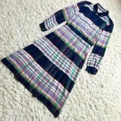 馬里邑 MARIMURA DAME ロングワンピース チェック 9号