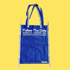 新品未使用◆GRAIN◆フォローザドッツトートバッグ青チャオパニック