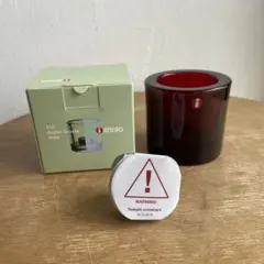 イッタラ　マリメッコ　kivi クランベリー　キャンドルホルダー　2