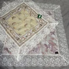 新品　ミントン　ランセル　豪華　大判レースハンカチ・ひざ掛け2枚セットのサムネイル