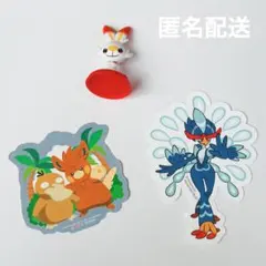 ポケモン チョコエッグ ヒバニー ウェーニバル コダック ステッカー パーモット