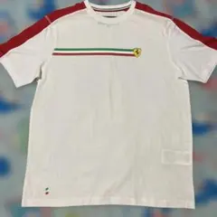 Ferrari フェラーリ 公式 Tシャツ トリコロールロゴ 美品のサムネイル