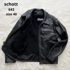 Schott　643EVS レザーシングルライダースジャケット 楽天市場】【9/24 再入荷】Schott ショット 襟付きトラッカー
