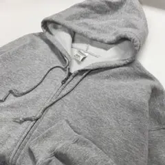 GILDAN パーカー 無地 グレー メンズXL