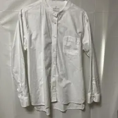 無印良品 MUJI 大きいサイズ XLバンドカラー 白 綿100%