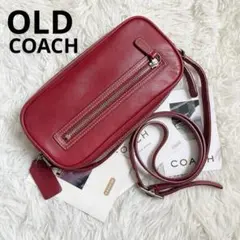 COACH オールドコーチ シェリダン 赤 カメラバッグ ボディバッグ レザー COACH オールドコーチ シェリダン 赤 カメラバッグ ボディバッグ