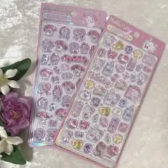 数量限定‼️【正規品】ぷっくりドロップシール　ハローキティ・マイメロディ2枚セット