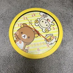 希少】2009年 リラックマ ウォールクロック リラックマ壁掛け時計