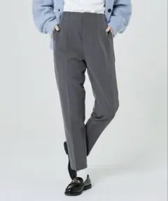 coca 裏起毛ハイウエスト美脚テーパードパンツ