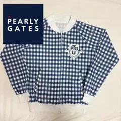 PEARY GATES トレーナー ゴルフ レディース チェック ネイビー