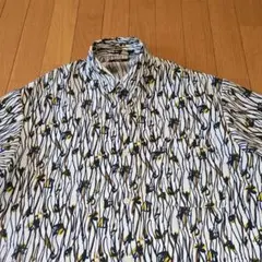 HARE アートアフリカンシャツ/長袖シャツ/S/ホワイト