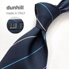 ダンヒル dunhill ネクタイ シルク100 ストライプ お洒落 ビジネス