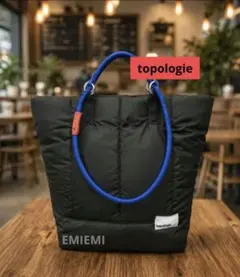 topologie キルティングトートバッグ オフホワイト×オレンジ - メルカリ