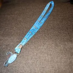 Disney　マリーちゃん　キャラクター柄ストラップ ライトブルー