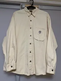 90s JNCO JEANS USA製 生成り 長袖 シャツ