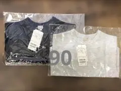 プティマイン　ワッフル長袖Tシャツ　2枚セット　ネイビー　グレー　新品タグ付き