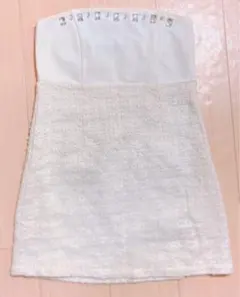 ビジュー付き ミニワンピ