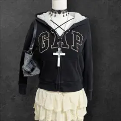GAP ボア　ロゴ パーカー y2k 平成 ギャル グランジ マクブリング