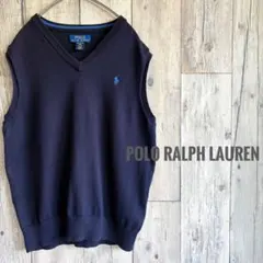 POLO RALPH LAUREN ラルフローレン　コットン　ニットベスト　刺繍