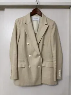 【美品】UNITED ARROWS ベージュ ダブルブレストジャケット
