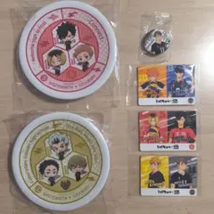 【未開封】ハイキュー!! くら寿司コラボ　ピンズ・缶バッジ・寿司皿セット