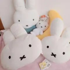 美品☆BREEZE ミッフィー おひるねクッション ふかふかスリッパ 