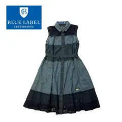BLUE LABEL CRESTBRIDGE デニムワンピース ノースリーブ