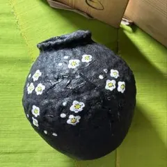260404-14⭕️ 花瓶梅　作家作　美品　陶器　アート
