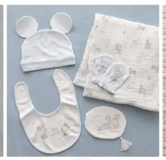 新品未使用　ディズニーベビー　ベビーミッキー　新生児　ギフト　セット50 70