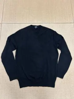ユニクロ　カシミヤ100%セーター ブラック　L