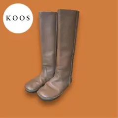 KOOS▪️コース ブーツ　本革　シボ革23.5