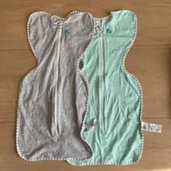 LOVE TO DREAM スワドルアップ ライト グレー ミント　2枚セット