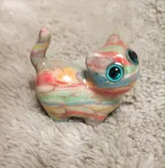 猫　置き物　マーブル　スーダン　【22】