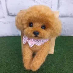 羊毛フェルト トイプードル(マッシュルームカット) - メルカリ