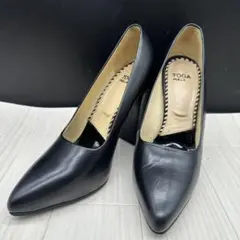 【TOGAPULLA】トーガプルラ ハイヒール ブラック レザー 38のサムネイル