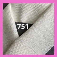 ⭐️半襟⭐️ 正絹　薄アイボリー　元禄鹿の子紋織　半衿　ハンドメイド　生地