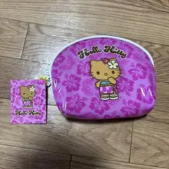 サンリオ　トコナツバケーション　ハローキティ ポーチ　日焼けキティ