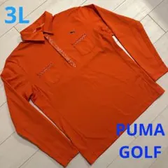 PUMA プーマ　ゴルフ　メンズ　長袖　ハーフジップ　シャツ　ポロシャツ　3L