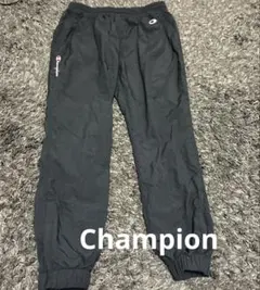 Champion ブラック ナイロンジョガーパンツ　サイズM